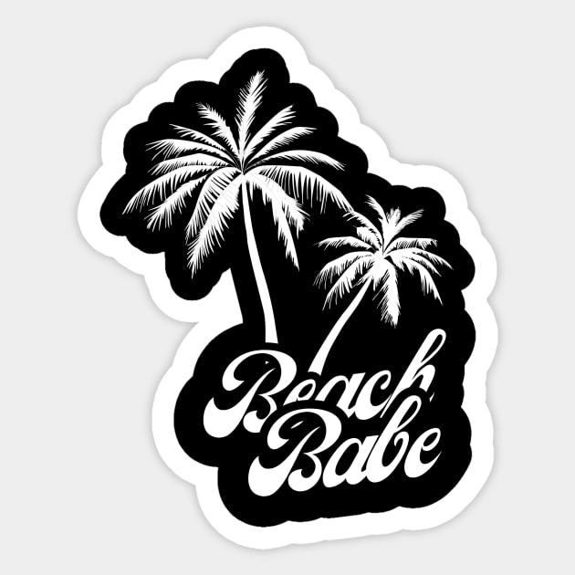 Beach Babe Sticker by teresawingarts